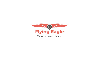 Rychle létající orel Logo šablona