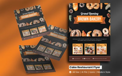 Bakery Brochure Flyer Corporate Identity Template