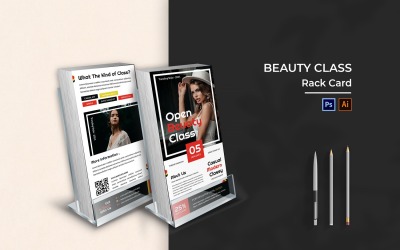 Beauty Class Rack Card Brochure