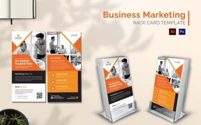 Brochura de cartão de rack de marketing empresarial