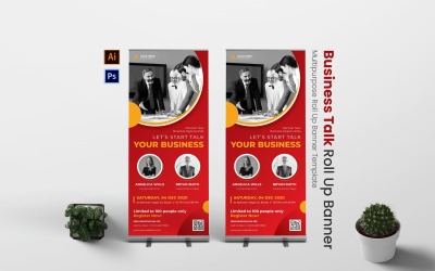 Business Talk Roll Up Banner
