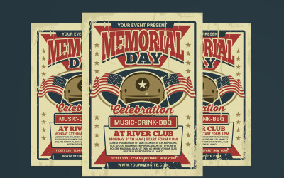 Memorial Day Flyer Template