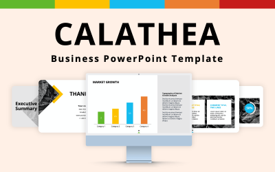 Calathea - PowerPoint-presentationsmall för företag