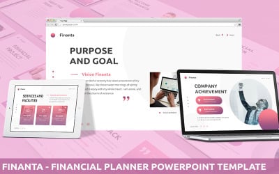 Finanta - modelo de PowerPoint de planejador financeiro