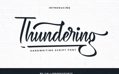 Font Calligrafia Pennello Tonante