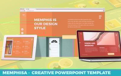 Memphisa - kreativní powerpointová šablona