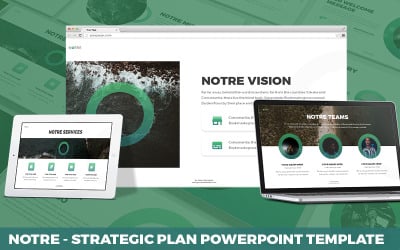 Notre - PowerPoint-mall för strategisk plan