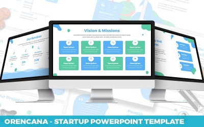 Orecana - Indítási Powerpoint sablon