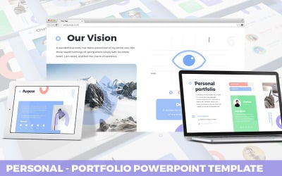 Personal - Portfölj Powerpoint-mall