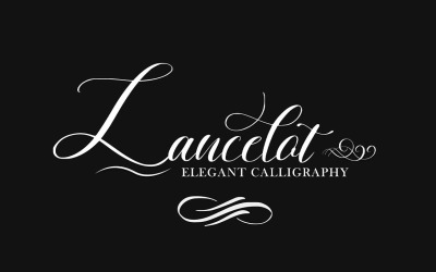 Polices de calligraphie élégantes Lancelot