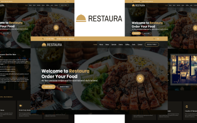 Restaura-餐厅登陆页面Bootstrap 5模板
