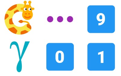 Ábécé Icon Pack színes stílusban