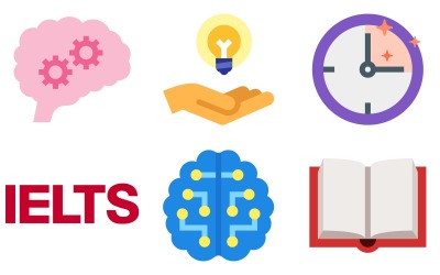 Paquete de iconos de ciencia en estilo de color