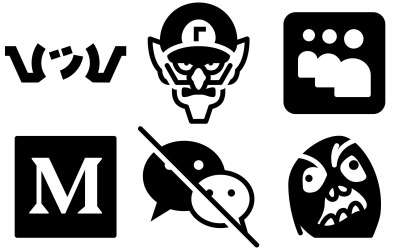 Social Media Icon Pack im iOS-Stil