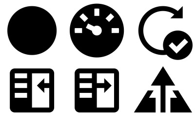 Pack d'icônes d'interface utilisateur dans un style rempli de matière