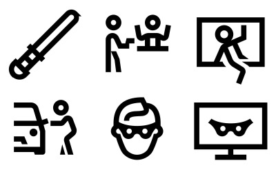 Crime Icon Pack im Windows 10-Stil
