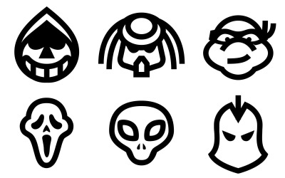 Paquete de iconos de personajes en estilo Windows 10