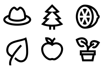 Pflanzen Icon Pack im Windows 10-Stil