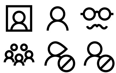 Profilsymbolpaket im Windows 10-Stil