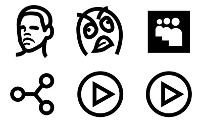 Social Media Icon Pack im Windows 10-Stil