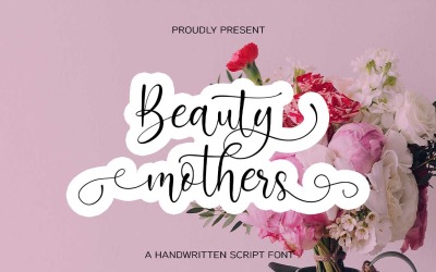 Kalligrafie-Schriftarten für Schönheitsmütter