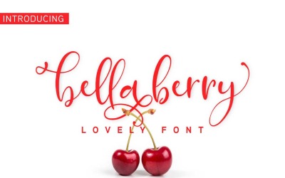 BellaBerry Lovely Script Fonts