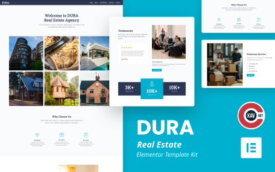 Dura - Elementor Kit för fastigheter