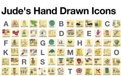 Jude&#039;s Hand Drawn Icons - Create Agile Post-it Note Style Workshop Storyboards Powerpoint Template