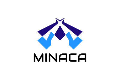 Letra MA - Plantilla de logotipo moderno