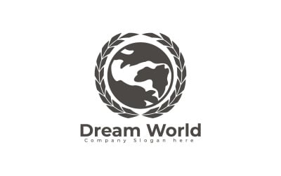 梦幻世界徽标模板