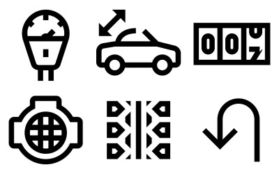 Transport Icon Pack in Windows 10 Style