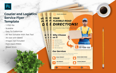 Courier &amp;amp; Logistic Flyer Mall vol.10