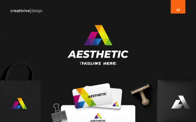 Estetisk modern logotypmall