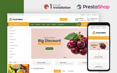 FreshMart Organic & Grocery Store Prestashop Theme