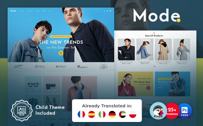 Mod - Çevrimiçi Moda Mağazası için PrestaShop Teması