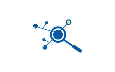 Modelo de logotipo de tecnologia de pesquisa