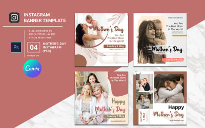 Mother's Day Instagram Post Social Media Template