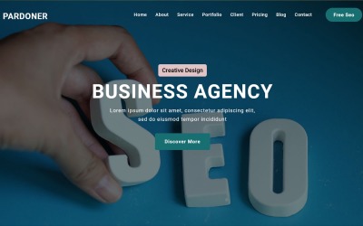 Pardoner - Тема целевой страницы Seo Digital Agency