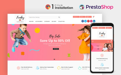 Тема Prestashop магазину модного магазину