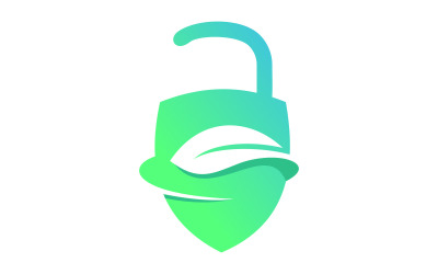 Zelené bezpečnostní Logo šablona
