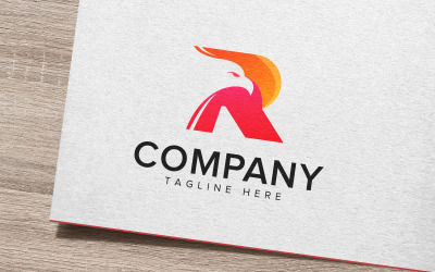 Falcon R Creative Logo Design Szablon Wektora