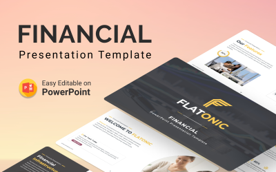 Flatonic - Modèle de présentation PowerPoint financière