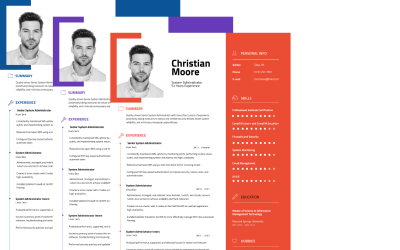 John Smith - IT System Administrator CV Resume Template