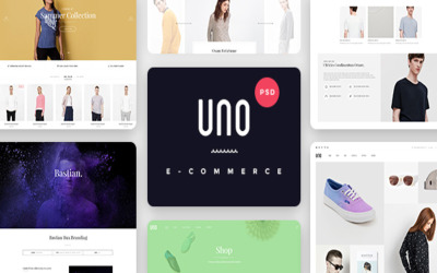 Modello PSD del negozio online Aloxa Store