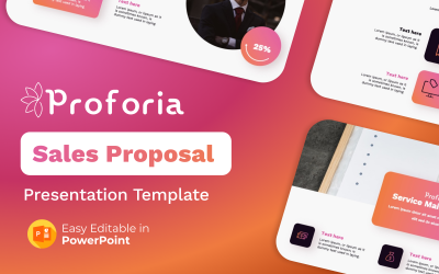 Proforia - Försäljningsförslag PowerPoint-presentationsmall