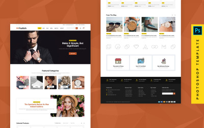 PSD шаблон Fashish- eCommerce