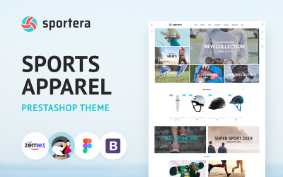 Sportera - PrestaShop-temat för sportkläder och utrustning