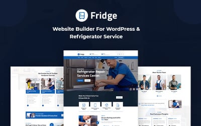 Fridge - Website Builder For WordPress &amp;amp; Refrigerator Service WordPress Theme
