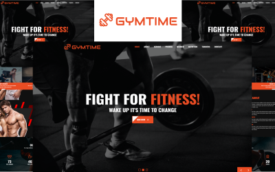 Gymtime - Modèle de page de destination HTML5 pour la page de destination de la salle de sport