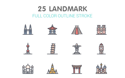Mezník s šablonou Color Iconset